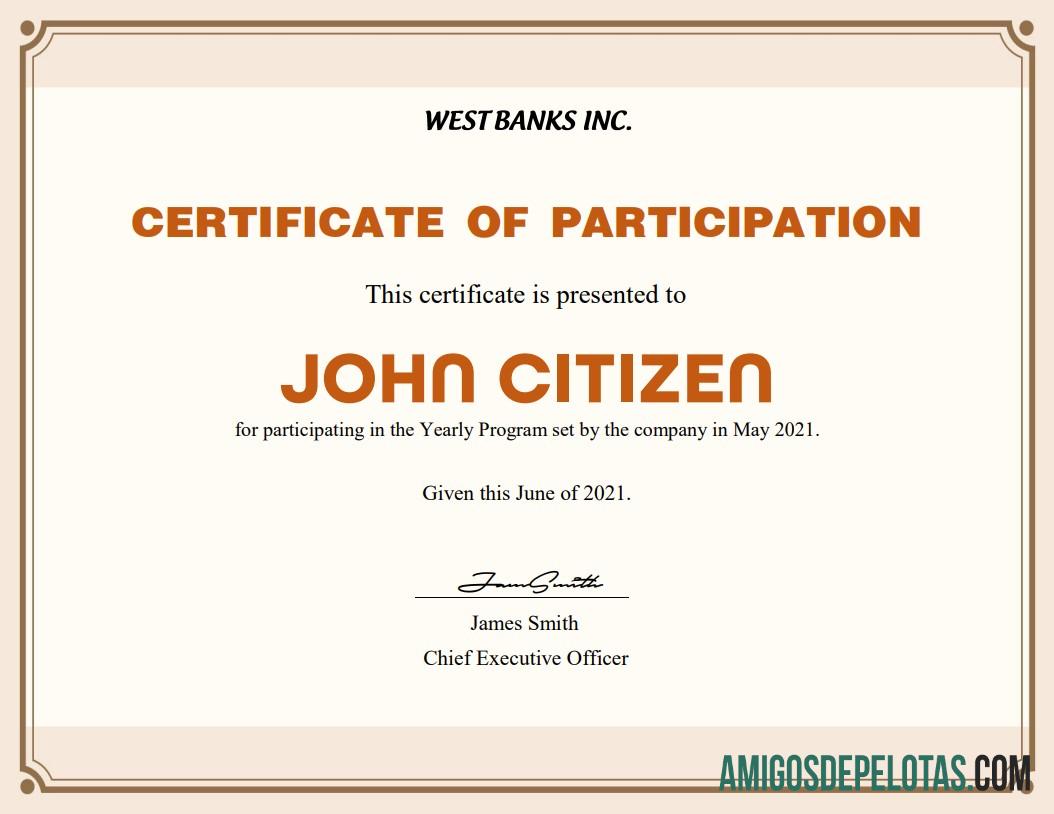 Certificado de participação nos EUA versão 2 baixar para verificação